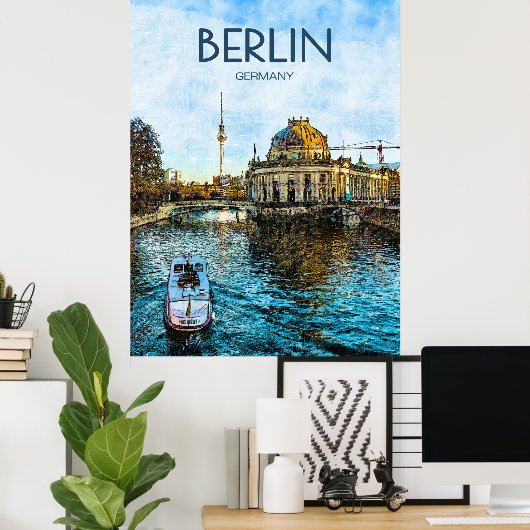 Berlin Travel Poster (Heimbüro)