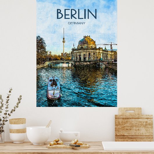 Berlin Travel Poster (Küche)