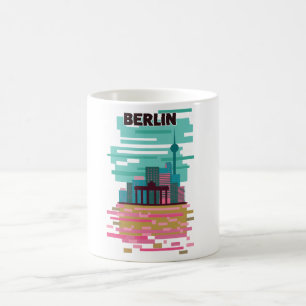 Berlin Travel Poster Kaffeetasse