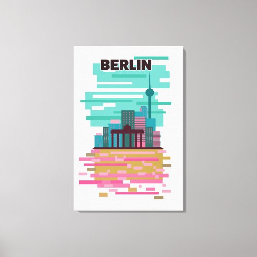 Berlin Travel Poster Leinwanddruck (Vorderseite)