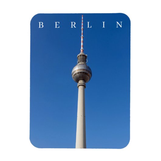 Berlin TV Tower View Kühlschrankmagnet Magnet (Vertikal)