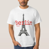 Berlin u. Eiffelturm mstake T-Shirt (Vorderseite)