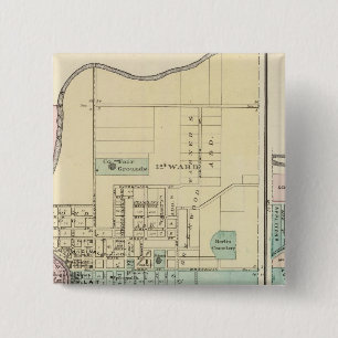Berlin und Dorf Plymouth Button