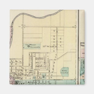 Berlin und Dorf Plymouth Magnet