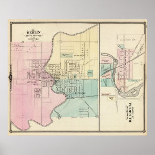Berlin und Dorf von Plymouth Poster