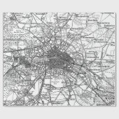 Berlin und Umgebung Karte(1911) Geschenkpapier (Flach)