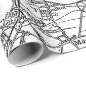 Berlin und Umgebung Karte(1911) Geschenkpapier (Rolleneckpunkt)