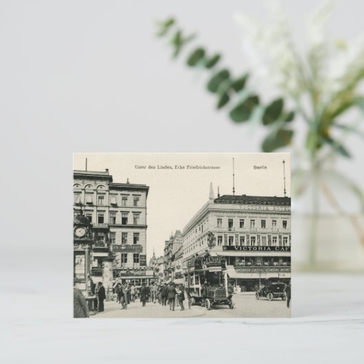 Berlin Unter den Linden 1900er Postkarte (Stehend Vorderseite)