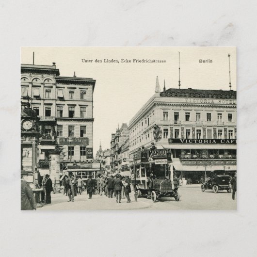 Berlin Unter den Linden 1900er Postkarte (Vorderseite)