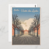 Berlin Unter den Linden Vintag Postkarte (Vorne/Hinten)