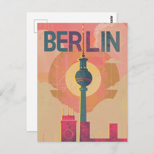 Berlin Vintag Postkarte (Vorne/Hinten)