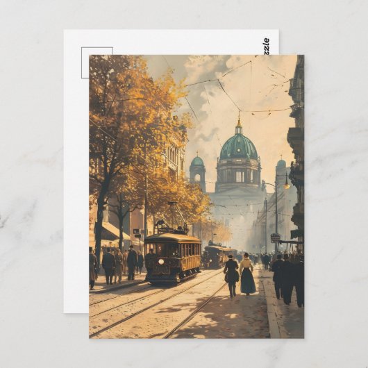 Berlin Vintag Postkarte (Vorne/Hinten)