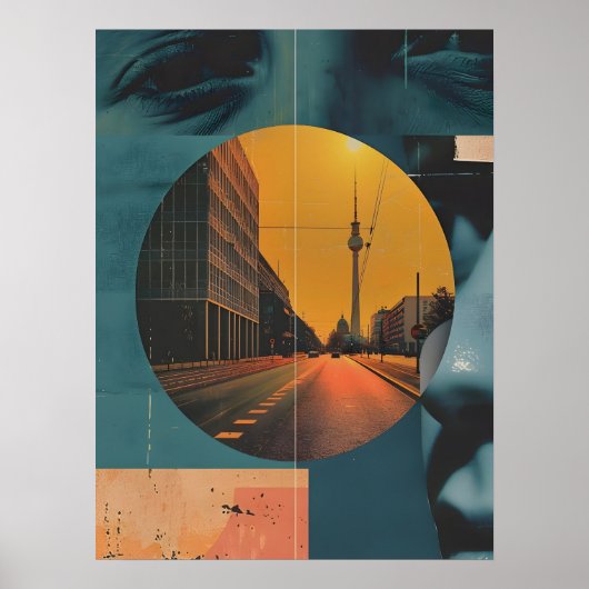 Berlin Vintage Kunst Poster (Vorne)