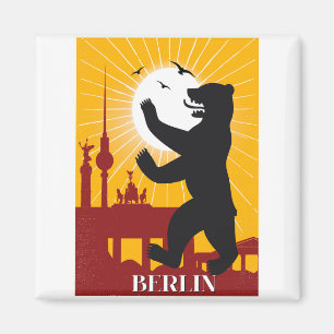 Berlin Vintage Plakatreise Magnet