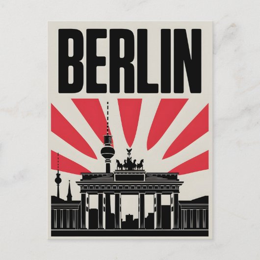 Berlin Vintage Postkarte (Vorderseite)