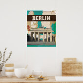 Berlin Vintage Travel Poster (Küche)