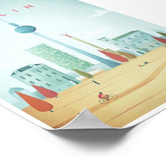 Berlin Vintage Travel Poster (Ecke)