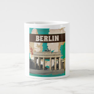 Berlin Vintage Travel Poster Jumbo-Tasse