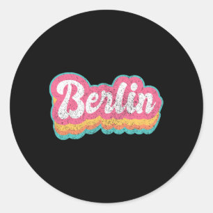 Berlin Vorname Mädchen Vintage 70er 80er Personali Runder Aufkleber