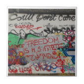 Berlin Wall East Side Graffiti Street Art Tile Fliese (Vorderseite)