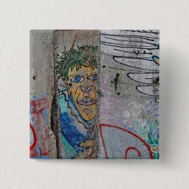 Berlin Wall Graffiti art Button