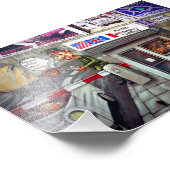 Berlin Wall Graffiti Artwork Street Art Deutschlan Fotodruck (Ecke)