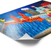 Berlin Wall Graffiti Artwork Street Art Deutschlan Fotodruck (Ecke)