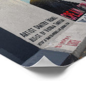 Berlin Wall Kiss Mural, Deutschland Poster (Ecke)