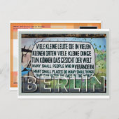 Berlin Wall Street Art Collection - 1 von 7 Postkarte (Vorne/Hinten)