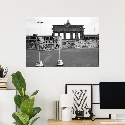 Berlin Wall West Germany 1989 Poster (Heimbüro)