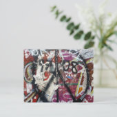 Berlin-Wandgraffiti-Frieden Postkarte (Stehend Vorderseite)