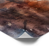 Berlin Wasserfarbe 3 Poster (Ecke)