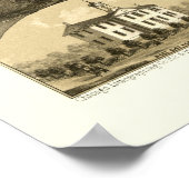 Berlin, WI Panorama Karte - 1867 Poster (Ecke)