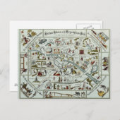 Berlin Wohn- und Freizeitplan Postkarte (Vorne/Hinten)