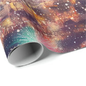 Berlin zu Weihnachten & Neujahr in Wasserfarben Geschenkpapier (Rolleneckpunkt)