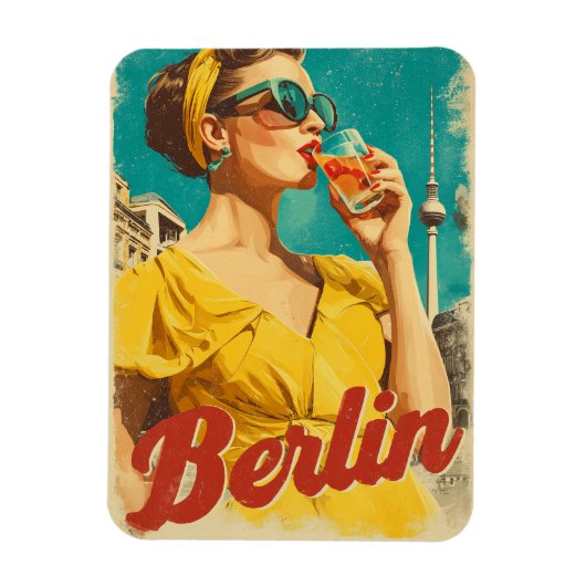 Berliner 50er Retro Magnet (Vertikal)