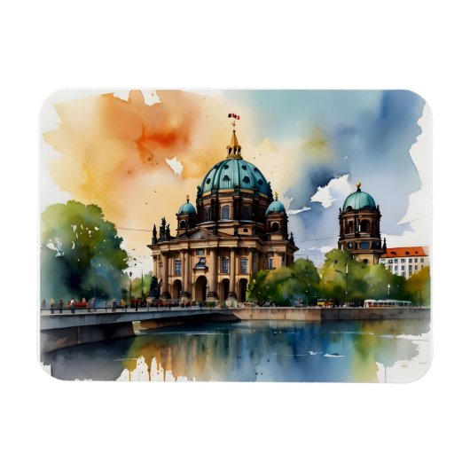 Berliner Aquarellkunst Magnet (Horizontal)