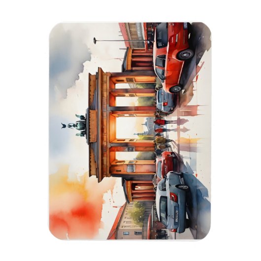 Berliner Aquarellkunst Magnet (Vertikal)