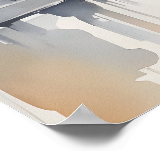 Berliner Aquarellkunst Poster (Ecke)