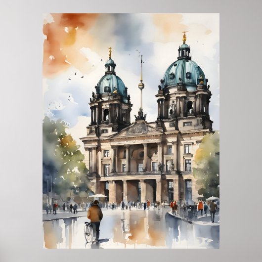 Berliner Aquarellkunst Poster (Vorne)