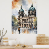 Berliner Aquarellkunst Poster (Küche)
