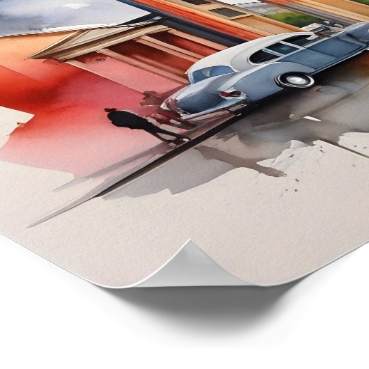 Berliner Aquarellkunst Poster (Ecke)