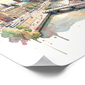 Berliner Aquarellkunst Poster (Ecke)