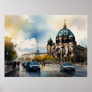 Berliner Aquarellkunst Poster