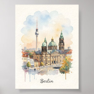 Berliner Aquarellkunst Poster