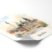 Berliner Aquarellkunst Poster (Ecke)