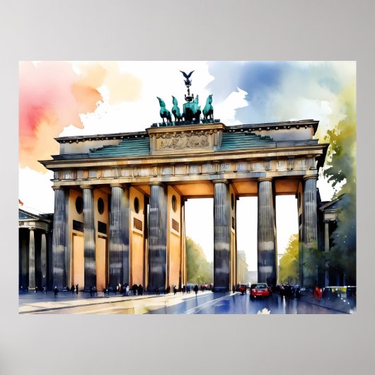 Berliner Aquarellkunst Poster (Vorne)