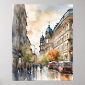 Berliner Aquarellkunst Poster (Vorne)