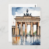 Berliner Aquarellkunst Postkarte (Vorne/Hinten)