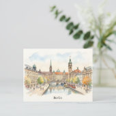 Berliner Aquarellkunst Postkarte (Stehend Vorderseite)
